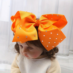 Girls Large Bow Rhinestone Hairpin Princess Hair Accessories