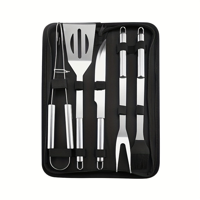 5pcs BBQ Set Outdoor Barbecue Kit with Storage Bag