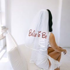 Bride to Be Short Veil with Comb Princess Queen Theme Bachelorette Party Wedding
