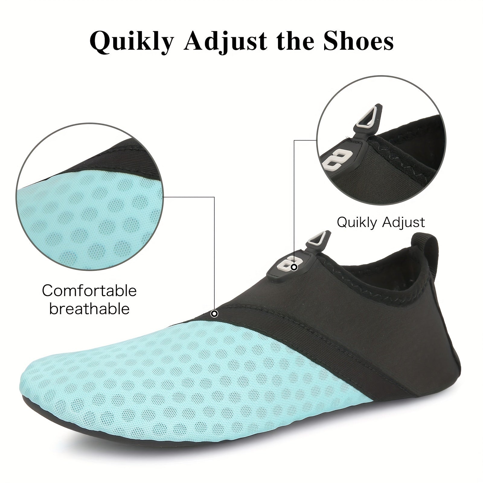 Unisex Lightweight Water Shoes Quick Dry Aqua Socks Barefoot Slip on