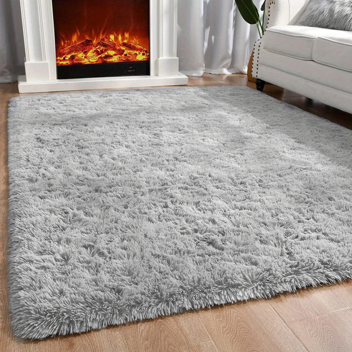 Soft Fluffy Shag Area Rug Machine Washable