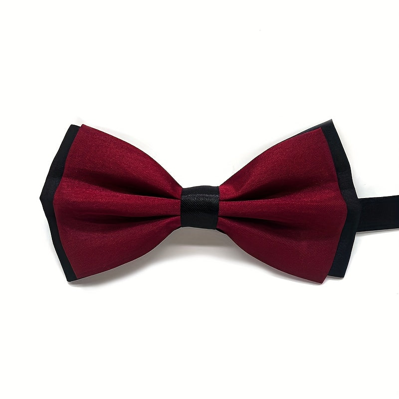 Red Men's Bow Tie - Double Layer Party Accessory