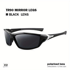 Men's Sports Polarized Sunglasses Sunscreen Anti glare Riding Driving Sunglasses
