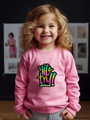 OERYUI Toddler Kids Long Sleeve Sports Sweatshirt Top