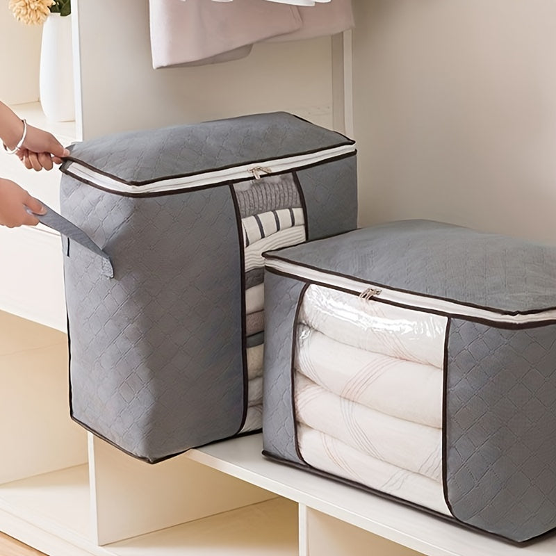 Large Clothes Storage Bag With Handle & Clear Window