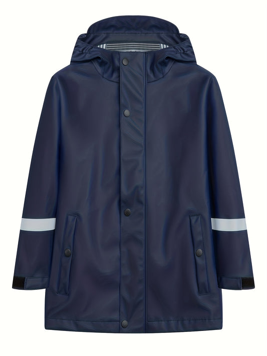 Kids Waterproof Hooded Rain Jacket