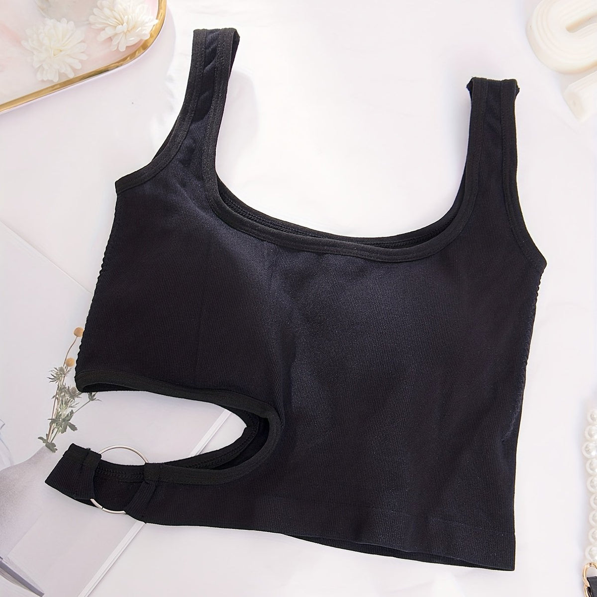 Solid Vest Top Women's Lingerie & Underwear