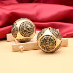 Brass Finger Spinner Toy Puzzle Ball for Relaxation
