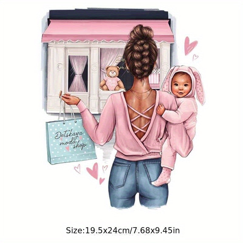 Mommy Shopping Clothing DIY Heat Transfers Vinyl App Tops Pattern