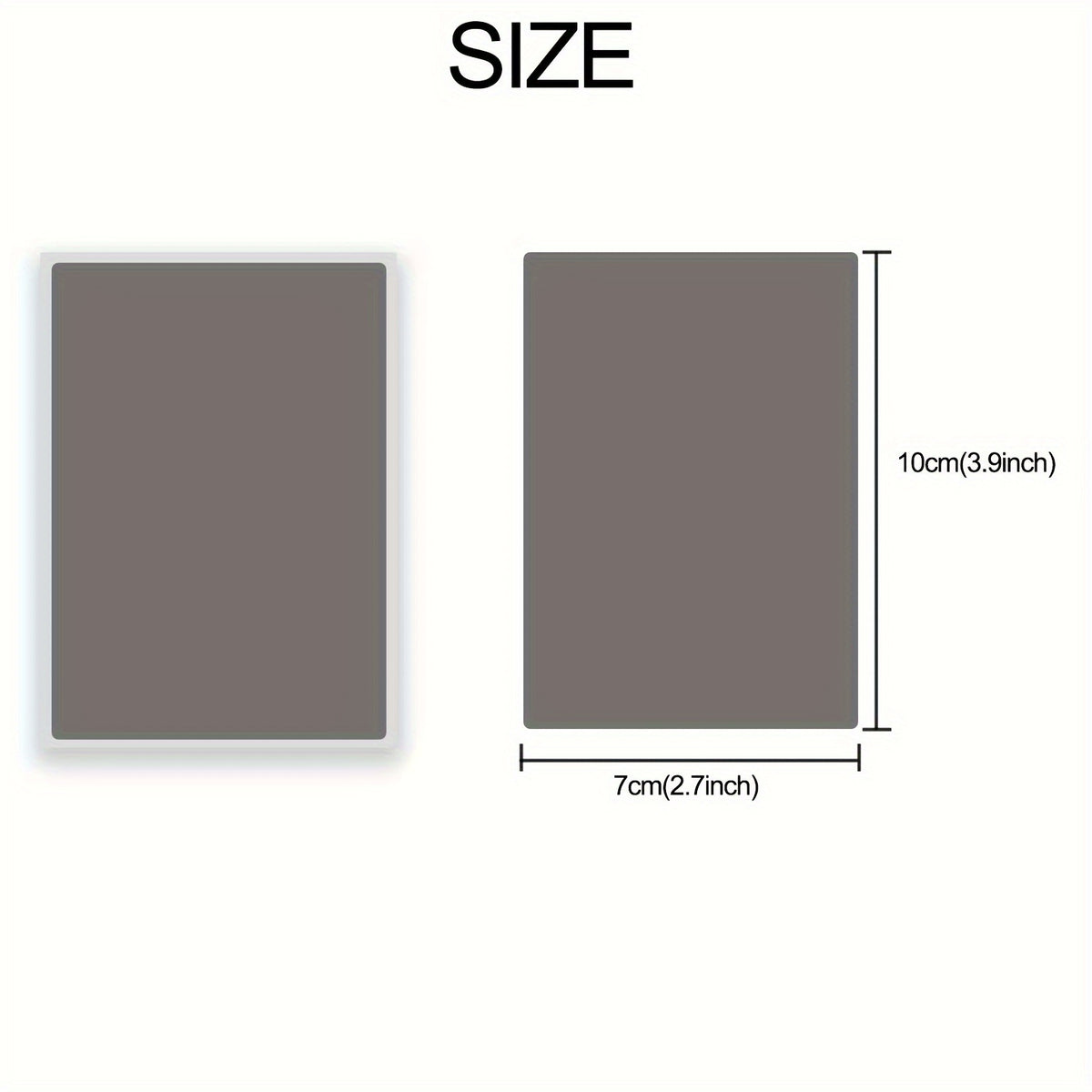 100pcs 70x100mm Gray Scratch Postcards Wedding Stickers