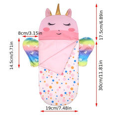 Baby Doll Costume Unicorn Rainbow Sleeping Bag With Eye Mask