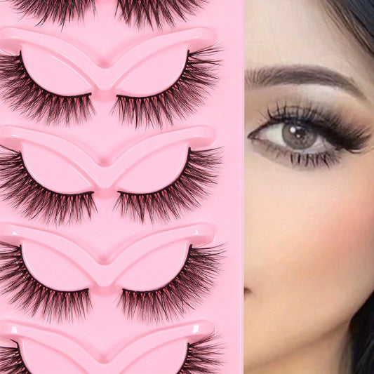 3D Thick False Eyelashes Cat Eye Fluffy Lashes C Curling Lashes