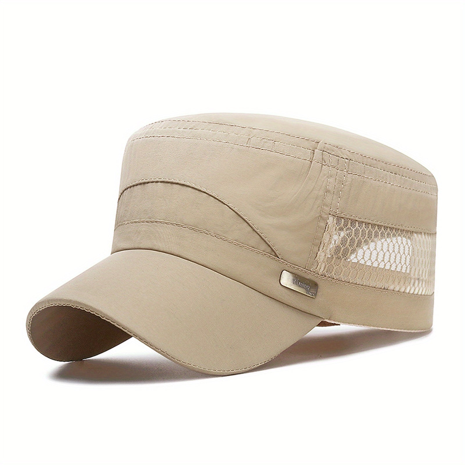 Flat Top Baseball Dad Sun Cap Adjustable Outdoor Sports Cap