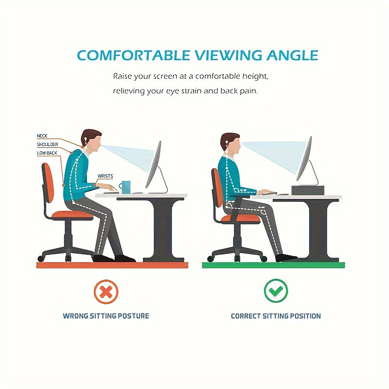 Monitor Stand Riser Office Desktop Organizer Stand For 1 Monitors