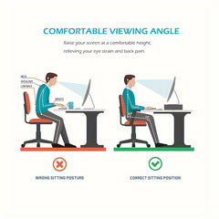 Monitor Stand Riser Office Desktop Organizer Stand For 1 Monitors