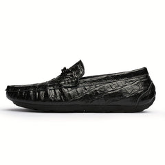 Women's Metal Buckle Flat Loafers Soft Sole Slip On Shoes