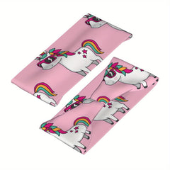 Unicorn Sports Headband Pink Rainbow Design