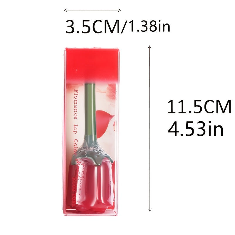 Rose Lip Glaze Soft Matte Velvet Dewy Finish Long Lasting Liquid Lipstick