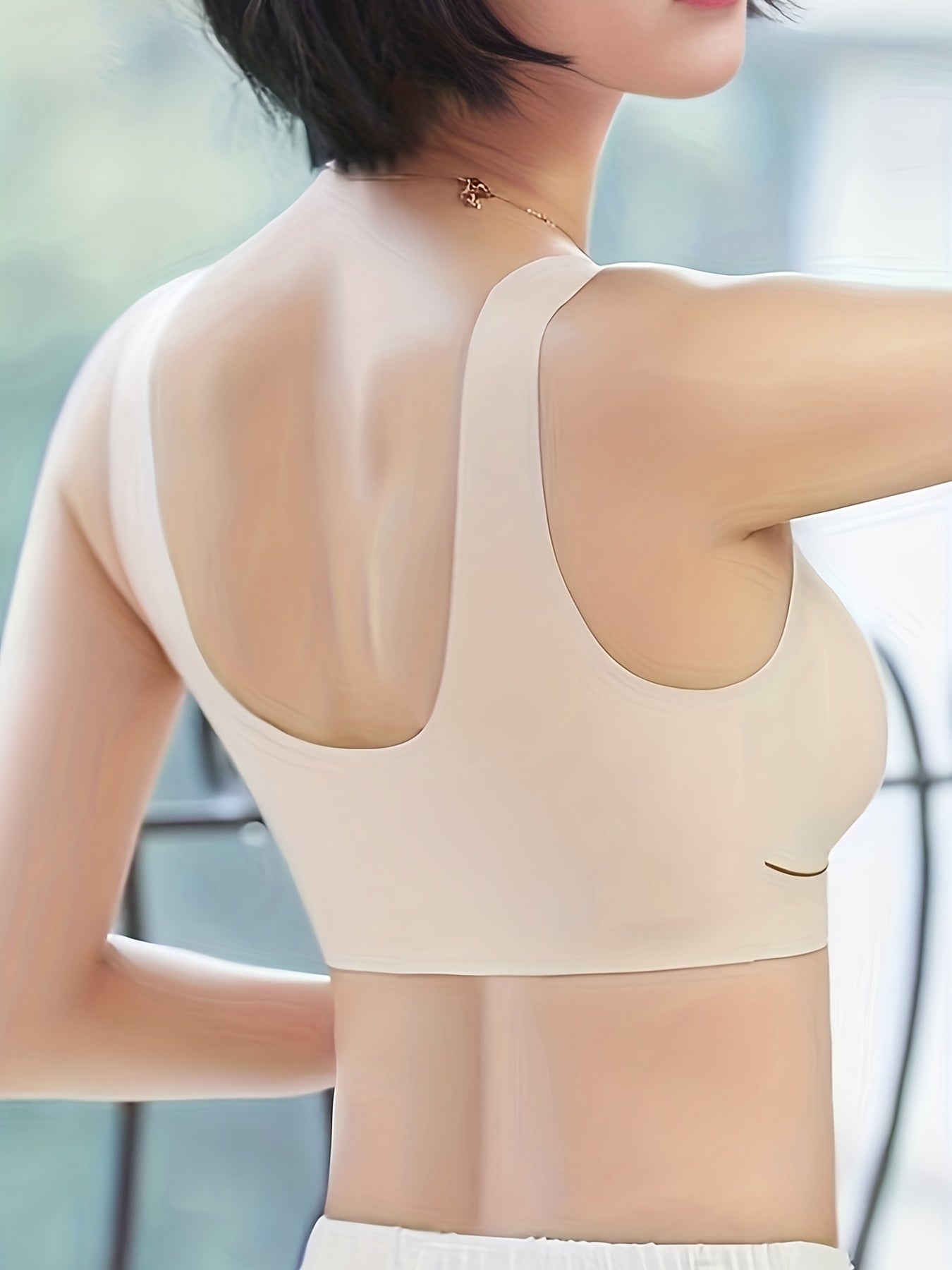 Colorblock Seamless Wireless Bra Soft & Comfortable Lingerie