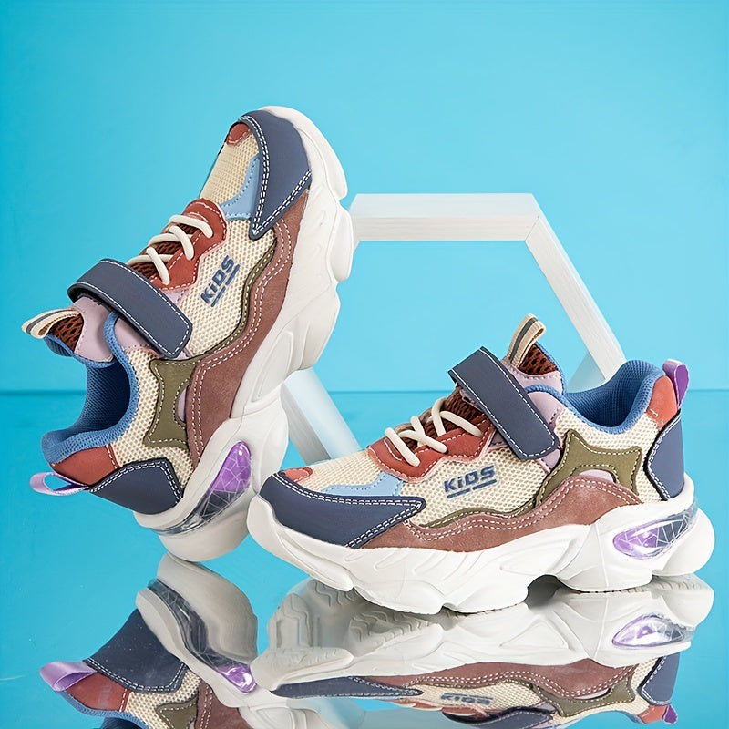Girl's Chunky Shoes Comfy Anti-Skid Sneakers For School