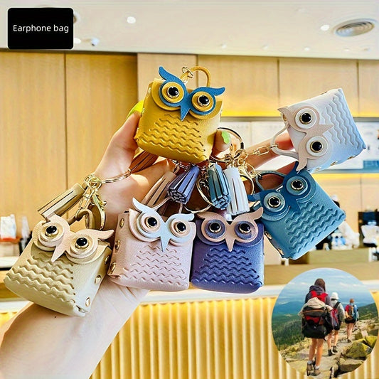 Cute Owl Coin Purse Keyring with Lobster Clasp