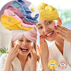 Women's Quick Drying Microfiber Shower Cap Towel for Dry Hair