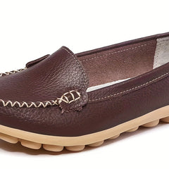 Women's Solid Slip On Loafers Comfortable Flats