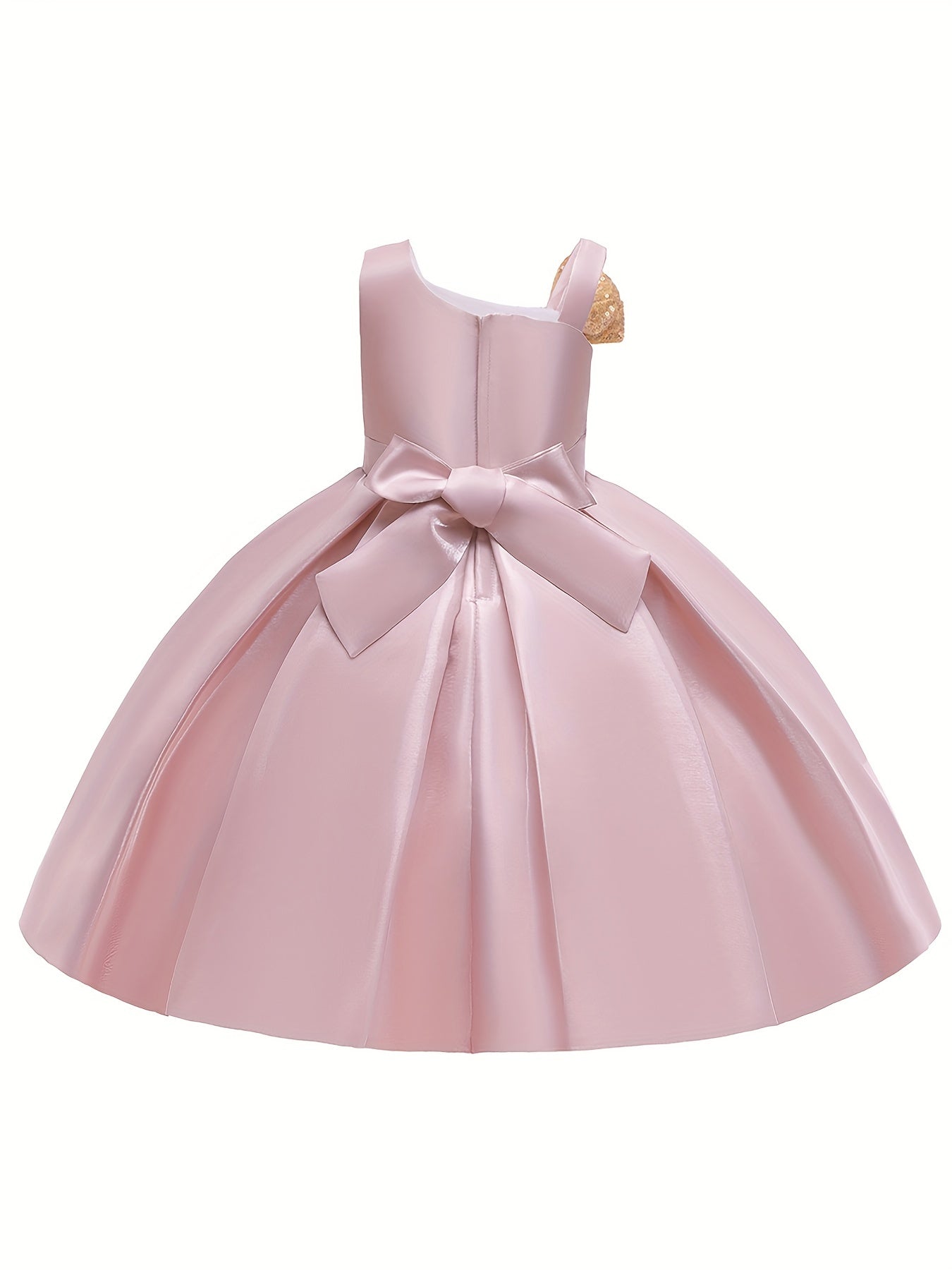 Sequins Bow Flower Princess Dress for Toddler Girls