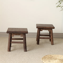 Antique Wooden Stool Sandalwood Walnut Board Stool Adult Small