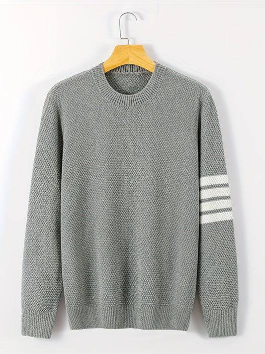Men's Striped Knit Sweater