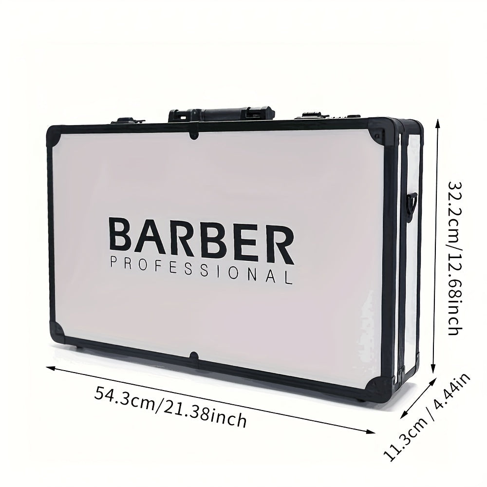Hairdressing Tool Storage Box Aluminum Carrying Case Makeup Organizer