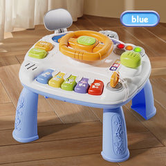 Kids Car Steering Wheel Toy with Music & Educational Activities