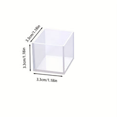 Large Transparent Silicone Cube Mold for Resin Casting