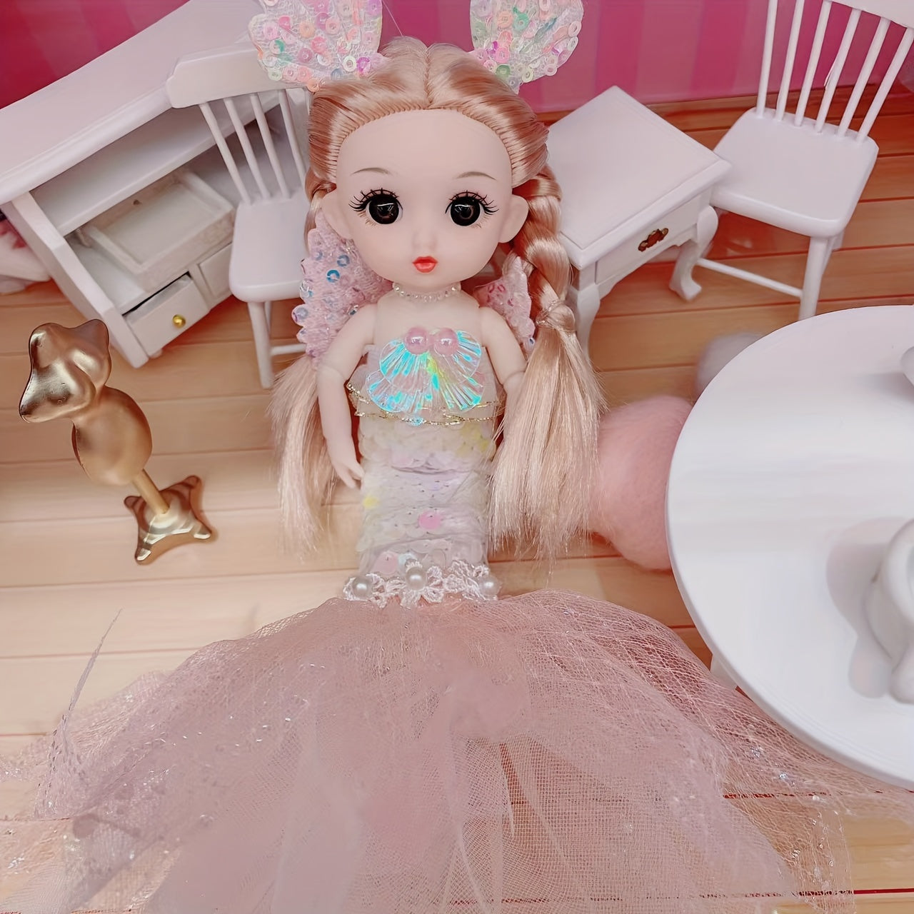Mermaid Princess Doll Key Chain Pendant Ornament Birthday Christmas