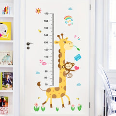 Cartoon Height Measurement Stickers for Kids Room
