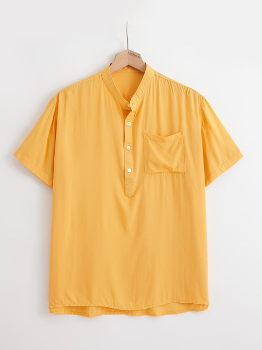 Men's Short Sleeve Leisure Shirt for Spring & Summer