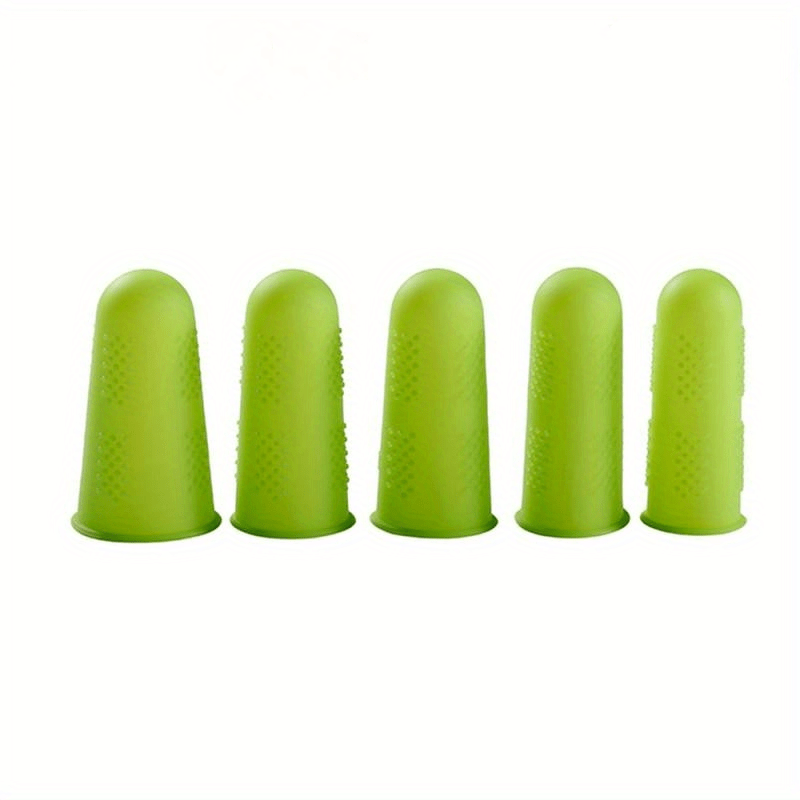 10pcs Silicone Finger Protective Cover Cut-proof Heat-resistant Finger Cover