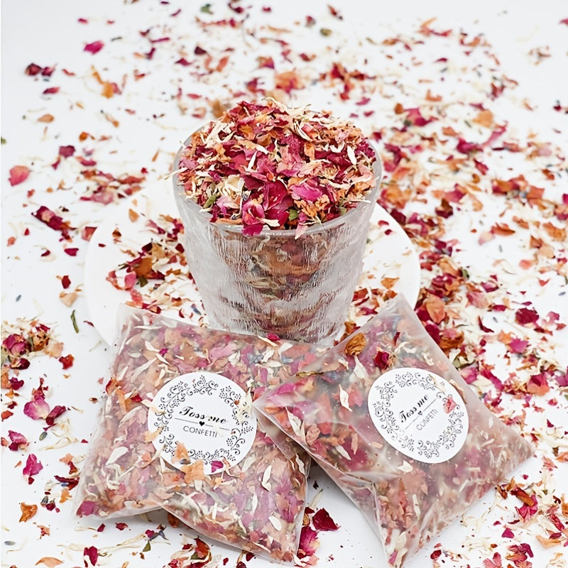 Biodegradable Party Confetti Real Rose Petals for Wedding 70g