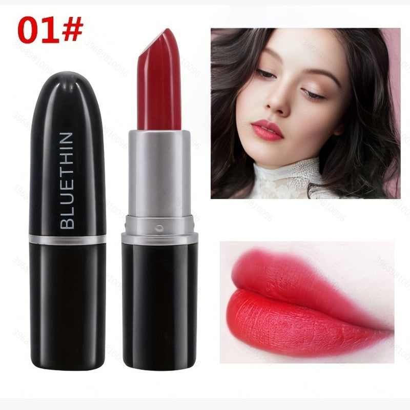 Silky Soft Cream Lipstick Nude Matte Moisturizing Sexy Smooth Lip Makeup