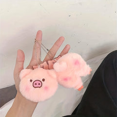 Cute Mini Pig Head Plush Cartoon Toy for Kids, Couples & Babies