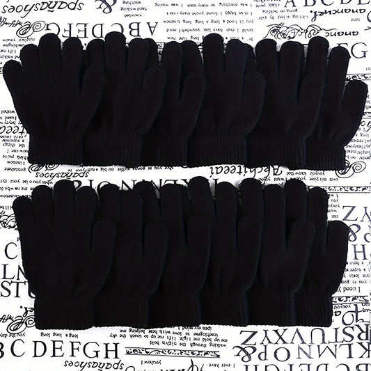 Kids Winter Magic Gloves Stretchy Warm Knitted Gloves Boys Girls