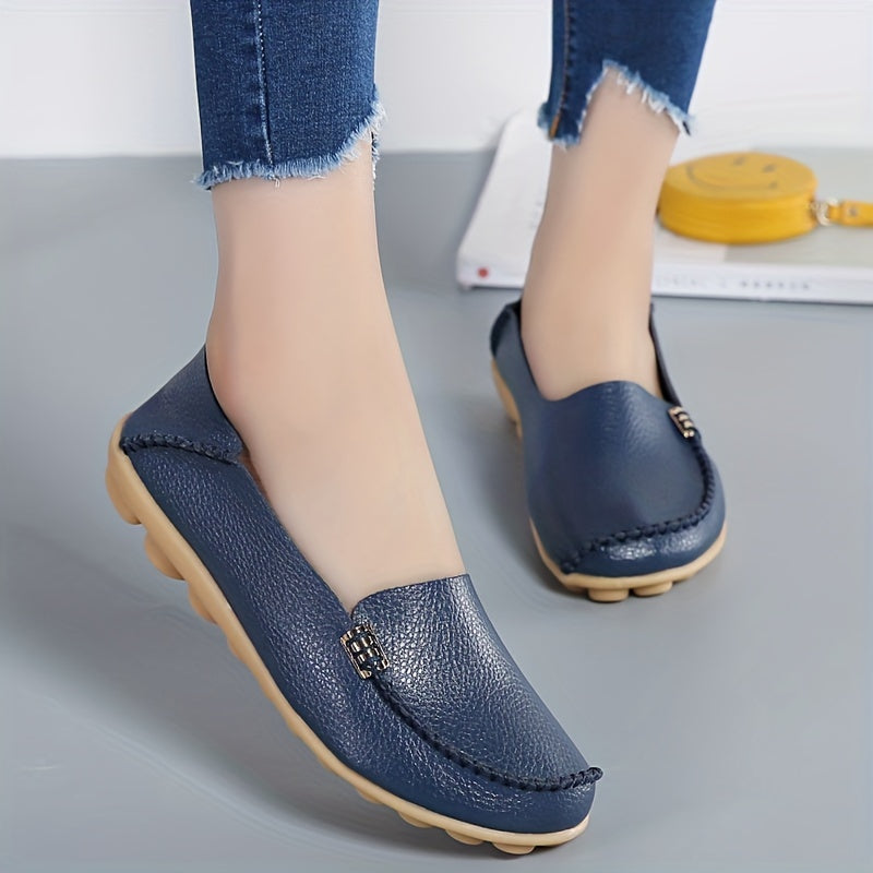 Women's Lightweight Slip On Flat Shoes Soft Sole Loafers Non Slip Driving Flats