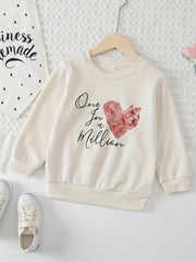 Butterfly Print Girls Crew Neck Top Long Sleeve Sweatshirt