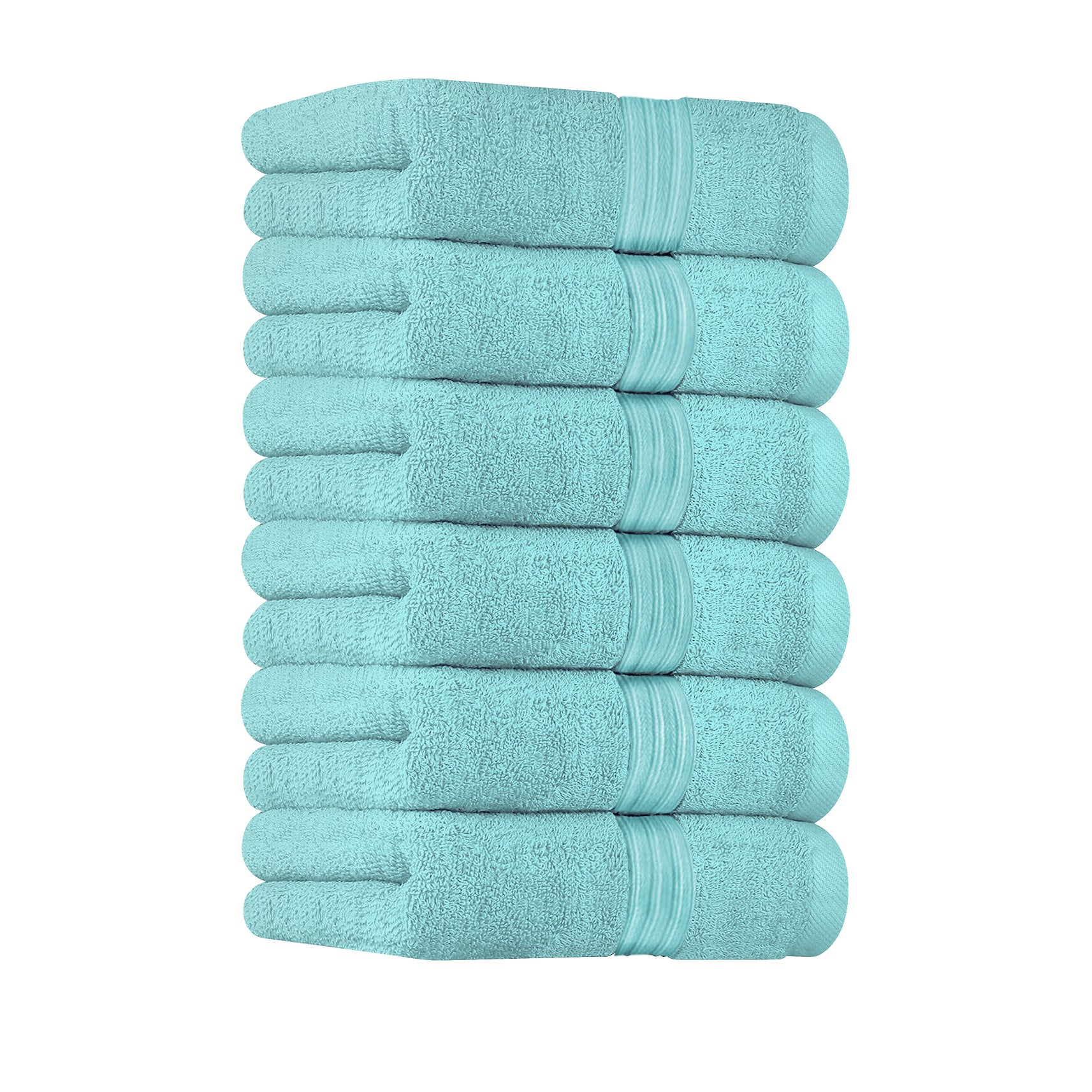6pcs Absorbent Hand Towel Soft Cotton Set For Bath Hand Gym 69 Teal