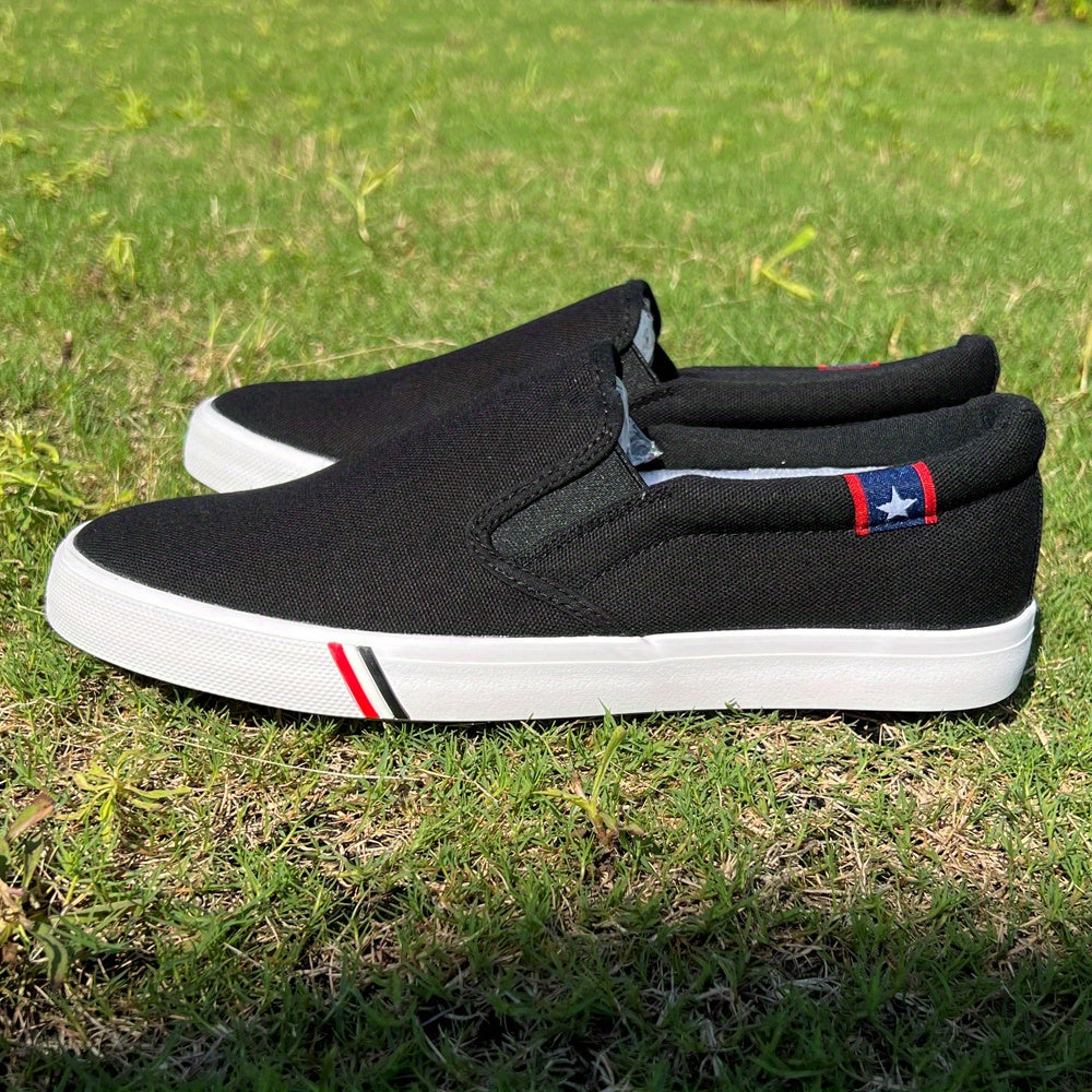 Men's Breathable Canvas Slip On Shoes for Jogging