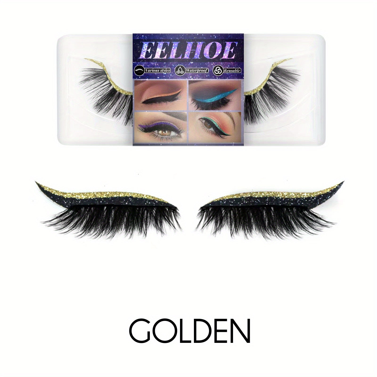 3D Faux Mink Hair False Eyelashes for Longer Thicker Lashes