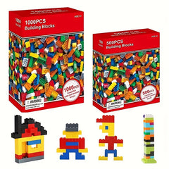 Kids Building Bricks Kit in Classic Colors for Creative Play