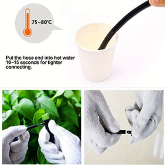 20/50pcs Drip Emitters for 4 7mm Tube PE Pipe - 360 Degree Water Flow