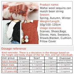 Mohair Sequins Yarn for Knitting Crocheting DIY