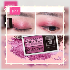 Pink Rose Eyeshadow Palette Double Colors Gradient Long Lasting Eye Makeup